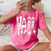Comfort Colors Y¡¯all Western Boots and Stars T-Shirt