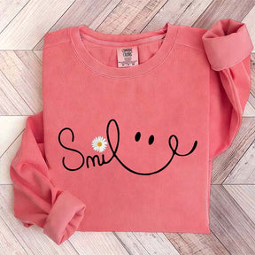 Cute Fall Daisy Smile Sweatshirt