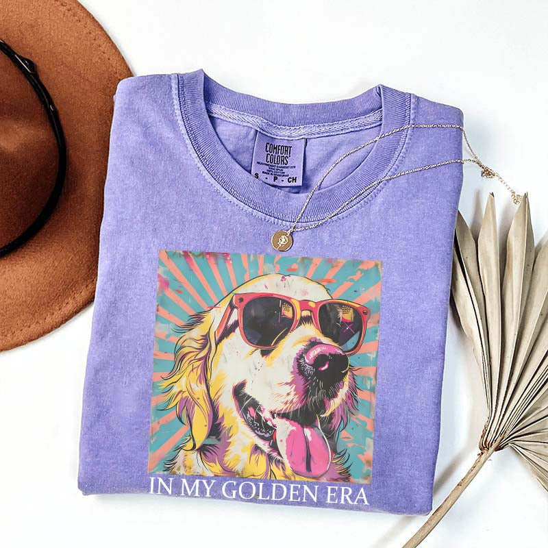 In My Golden Retriever 70s Era T-Shirt