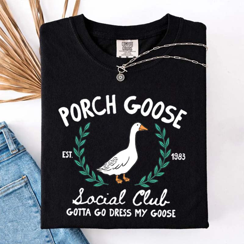 Porch Goose Social Club Est 1983 T-Shirt