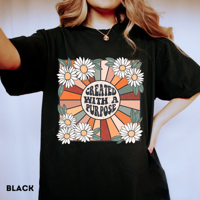 Voici le t-shirt Sun Boho Flower