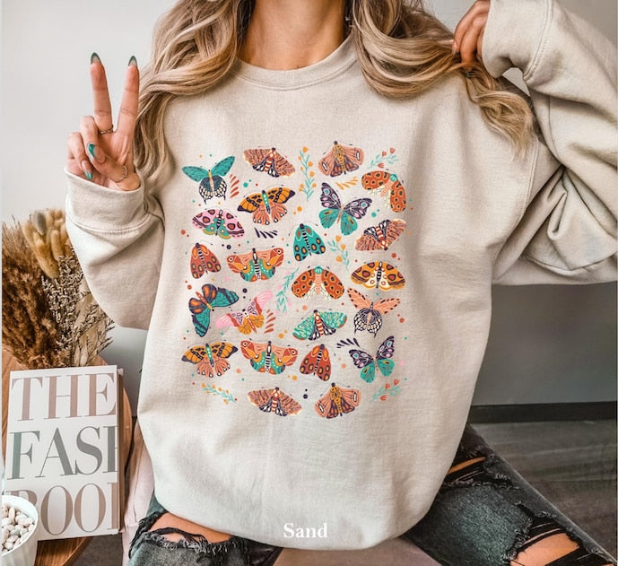 Sweat-shirt unisexe Boho Butterfly