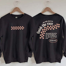 Finish the Race Acts 20:24 Bible Verse Sweatshirt
