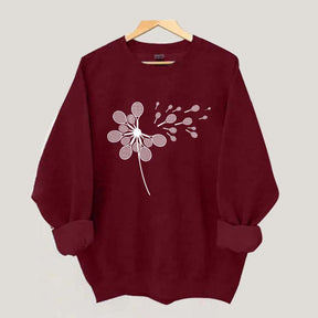 Dandelion Tennis Racket Minimalist Sweatshirt