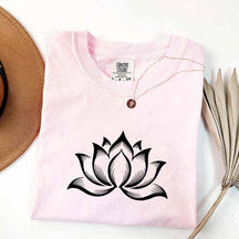 Minimalist Lotus Flower T-Shirt