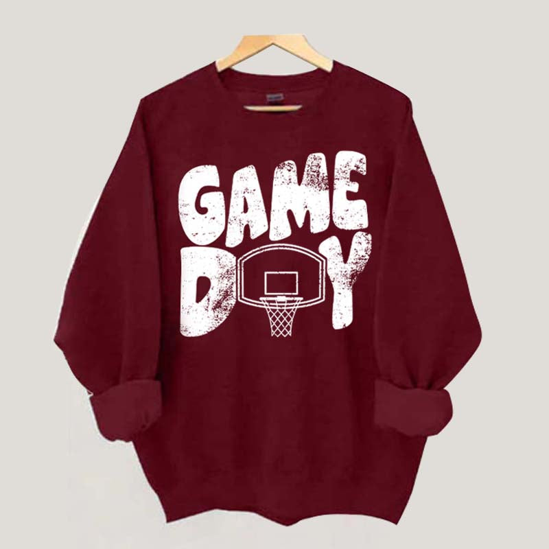 Game Day Basketball School Spirit Sweatshirt