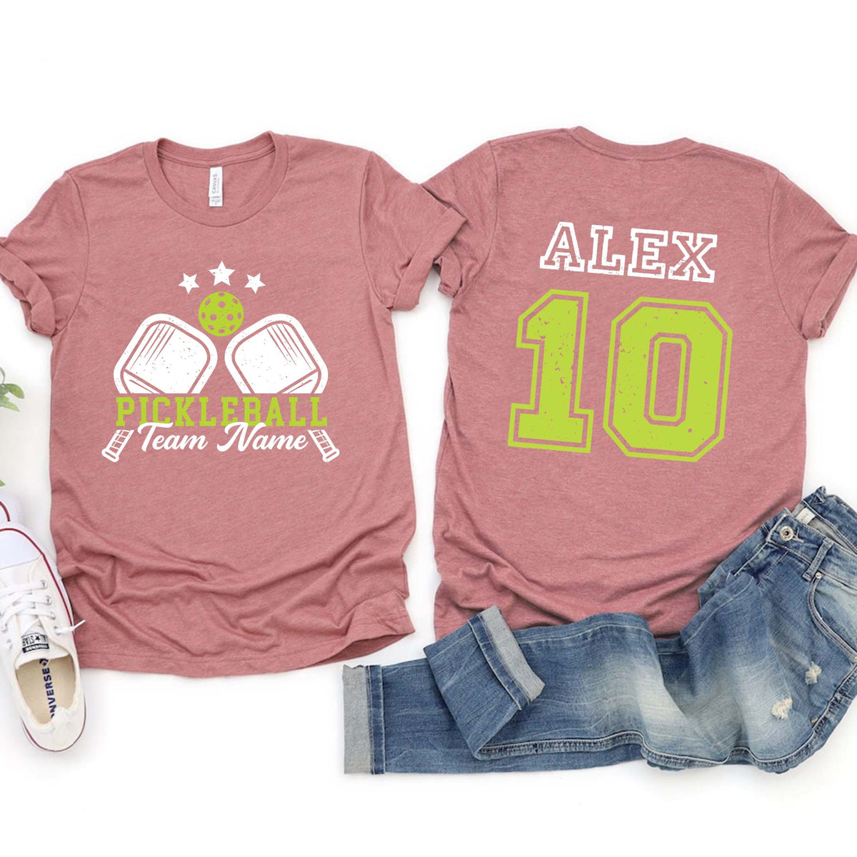 Custom Name and Player Number Pickleball T-Shirt