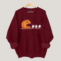 Halloween Pumpkin Eat Ghost Party Sweatshirt