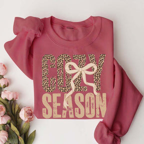 Leopard Fall Cozy Season Sweatshirt
