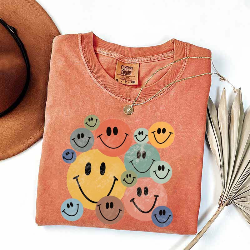 Retro Smiley Faces T-Shirt