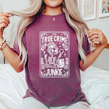 True Crime Junkie Tarot Card T-Shirt