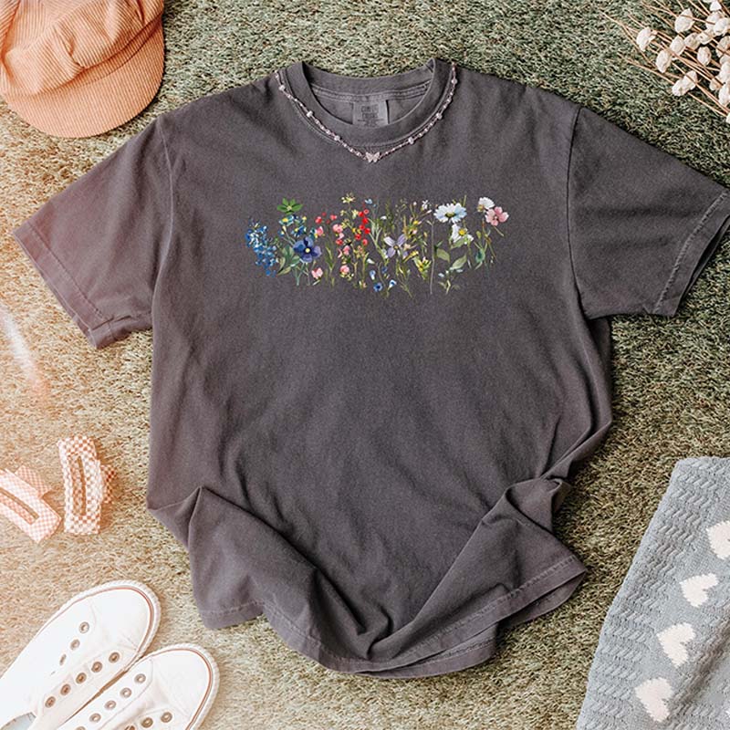 Retro Nature Spring Cottagecore Boho Flower T-Shirt