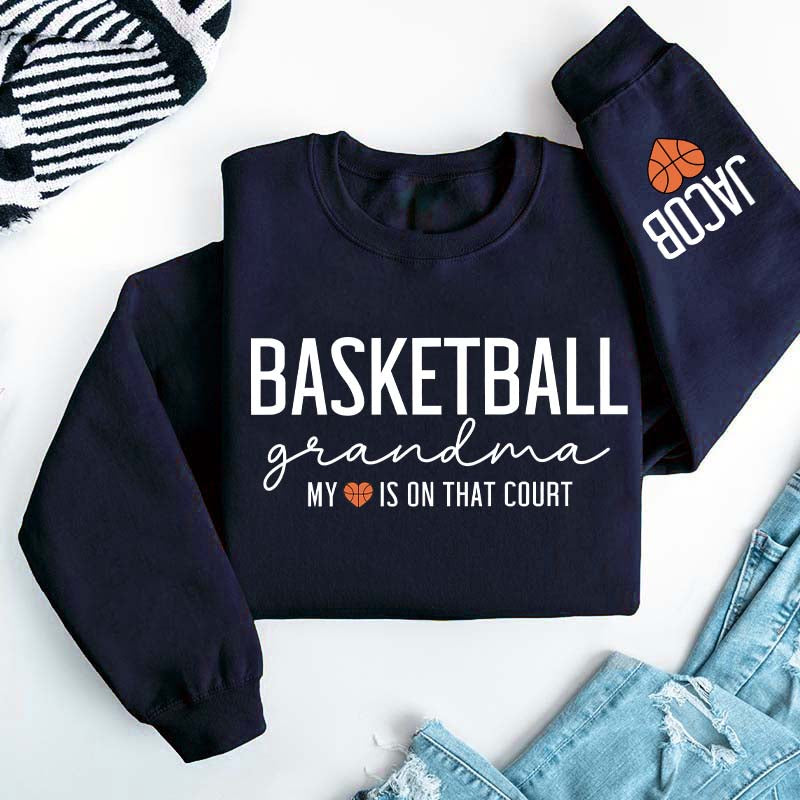 Personalized Nana Basketball Grandma Sweatshirt