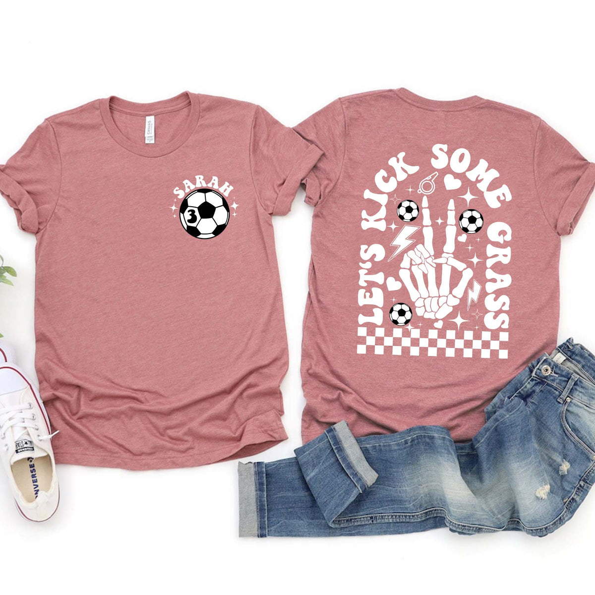 Custom Soccer Mom Skull Shirt
