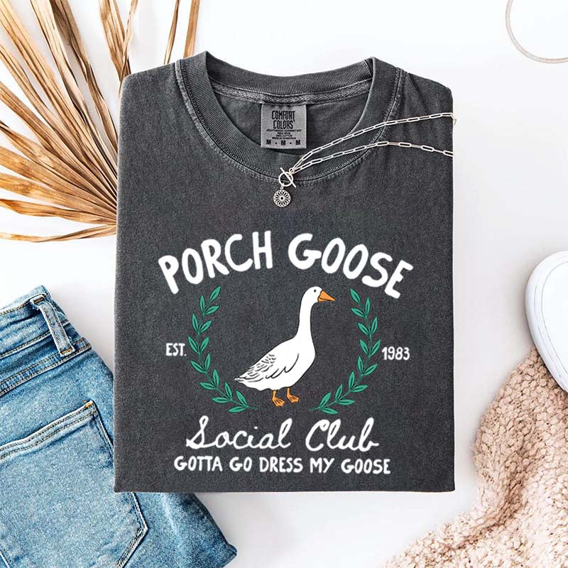 Porch Goose Social Club Est 1983 T-Shirt