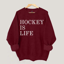 Hockey Is Life Minimalist Sweatshirt