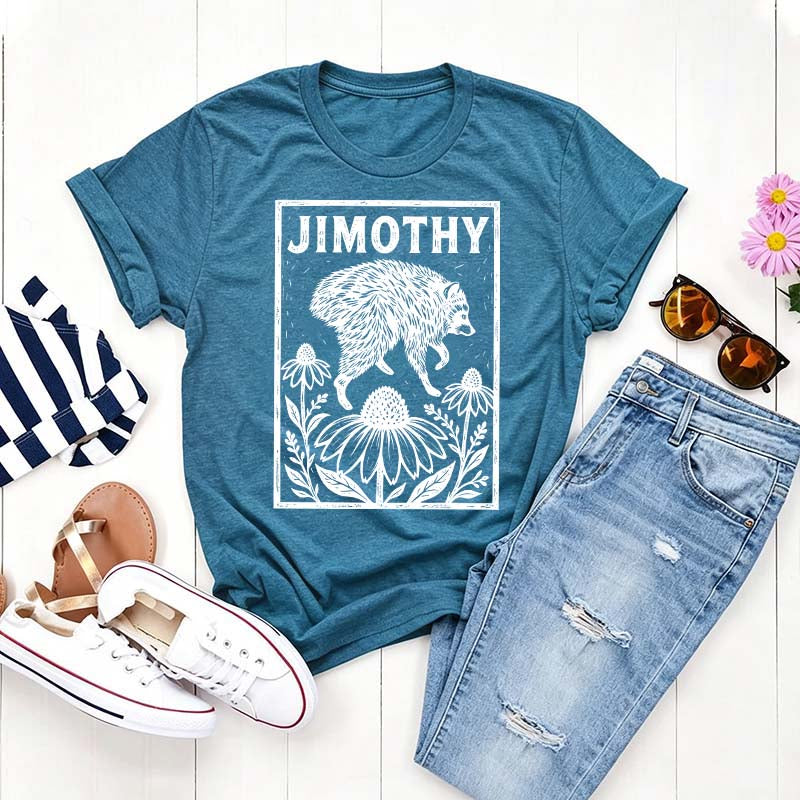 Jimothy Trendy Raccoon Meme T-Shirt