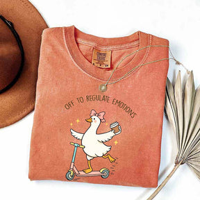 Off To Regulate Emotions Goose T-Shirt