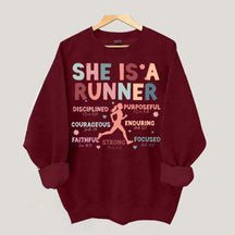 Half Marathon Running Religous Sweatshirt