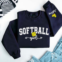 Custom Softball Girl Sweatshirt