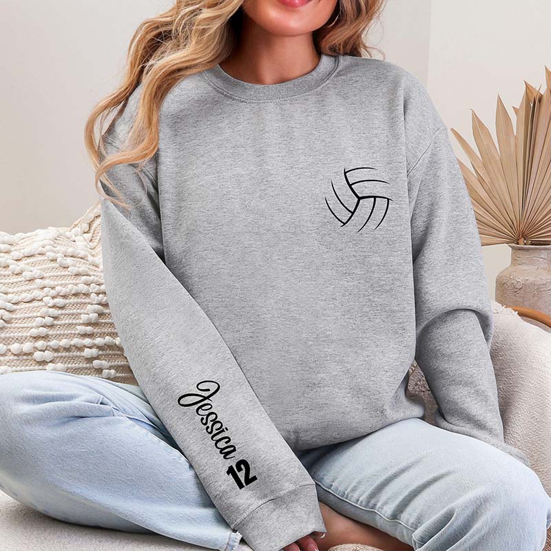 Personalized Volleyball With Name & Number Sweatshirt