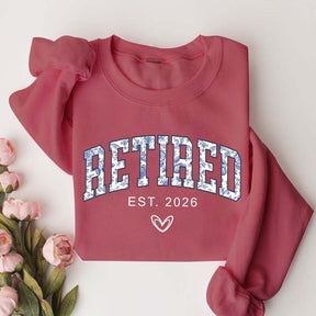 Floral Retired Est 2026 Sweatshirt