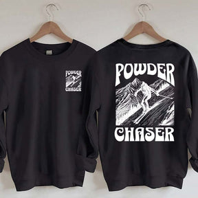 Powder Chaser Funny Skiing Sweatshirt