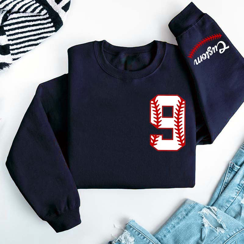 Custom Baseball Name and Number Sweatshirt