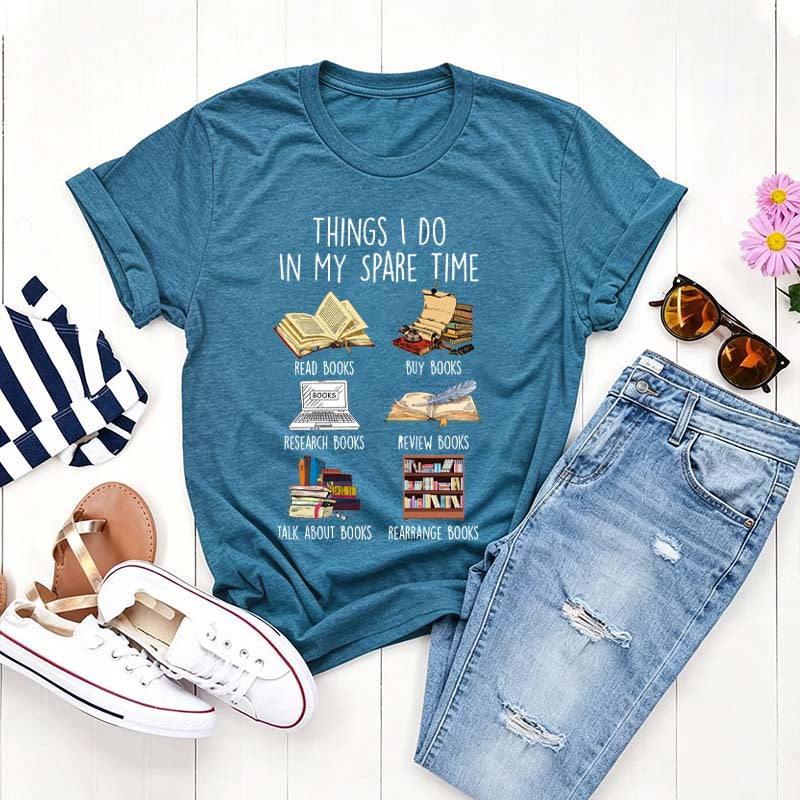 Things I Do In My Spare Time Book Cute T-Shirt
