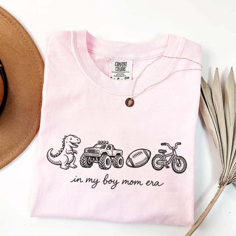 In My Boy Mom Era Football Monster Truck T-Shirt