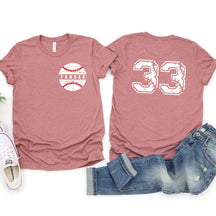 Personalized baseball Number & Name T-Shirt