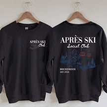 Retro Ski Lodge Warm Winter Sweatshirt