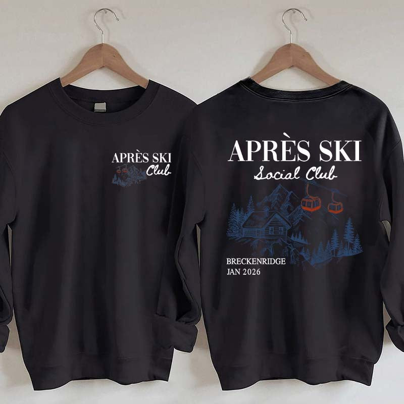Retro Ski Lodge Warm Winter Sweatshirt