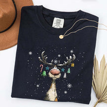 Comfort Colors Vintage Reindeer T-Shirt