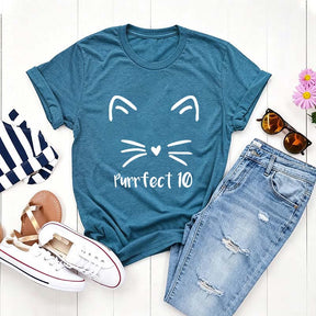Purrfect 10 Cat T-Shirt