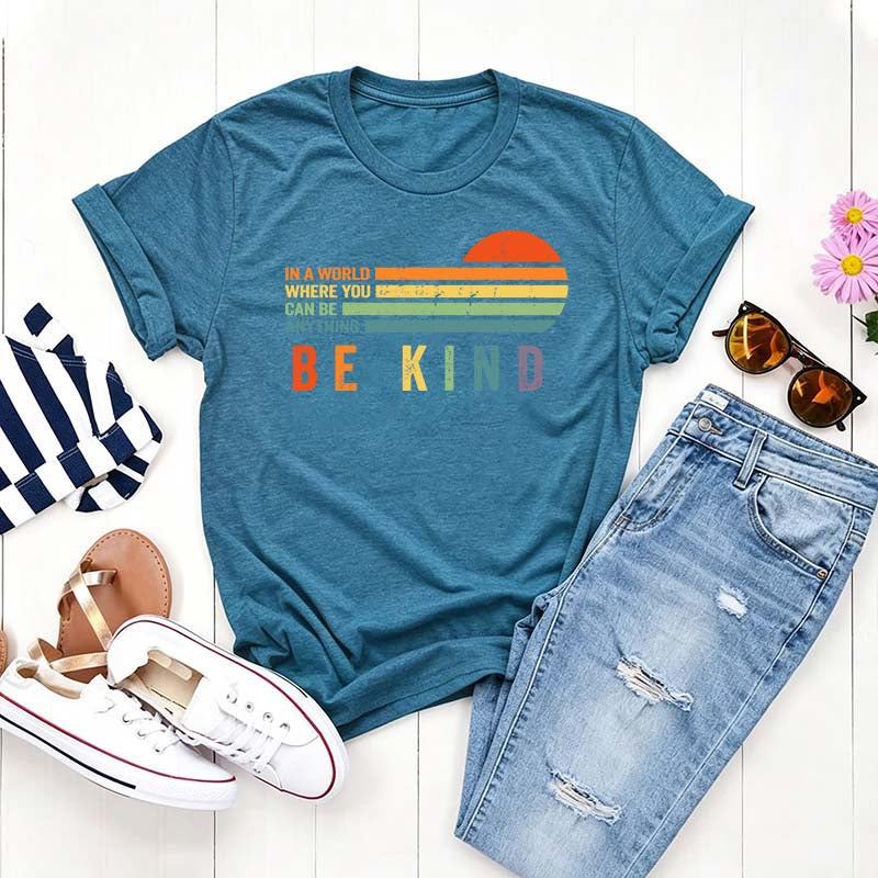 Retro Be Kind Rainbow T-Shirt