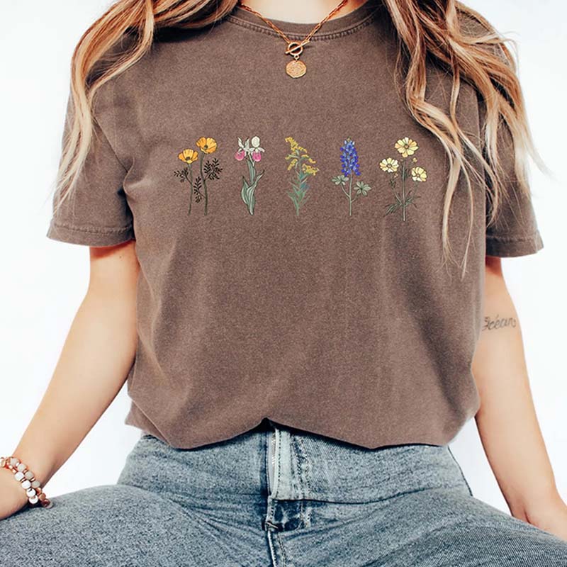 Wildflower Nature Best Friend Gift T-Shirt