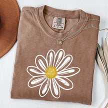 Daisy Flower Graphic Cute Summer T-Shirt