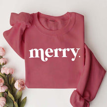 Minimalist Merry Christmas Sweatshirt