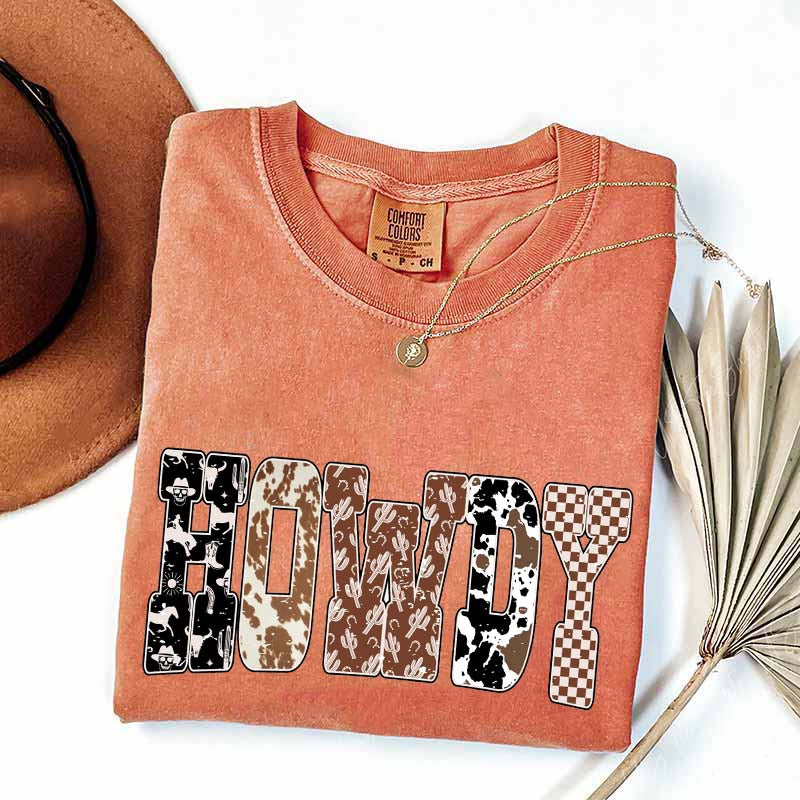 Comfort Colors Howdy Cowgirl Cute T-Shirt