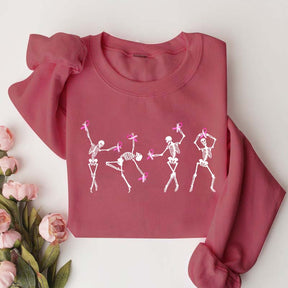 Dancing Skeletons Breast Cancer Sweatshirt