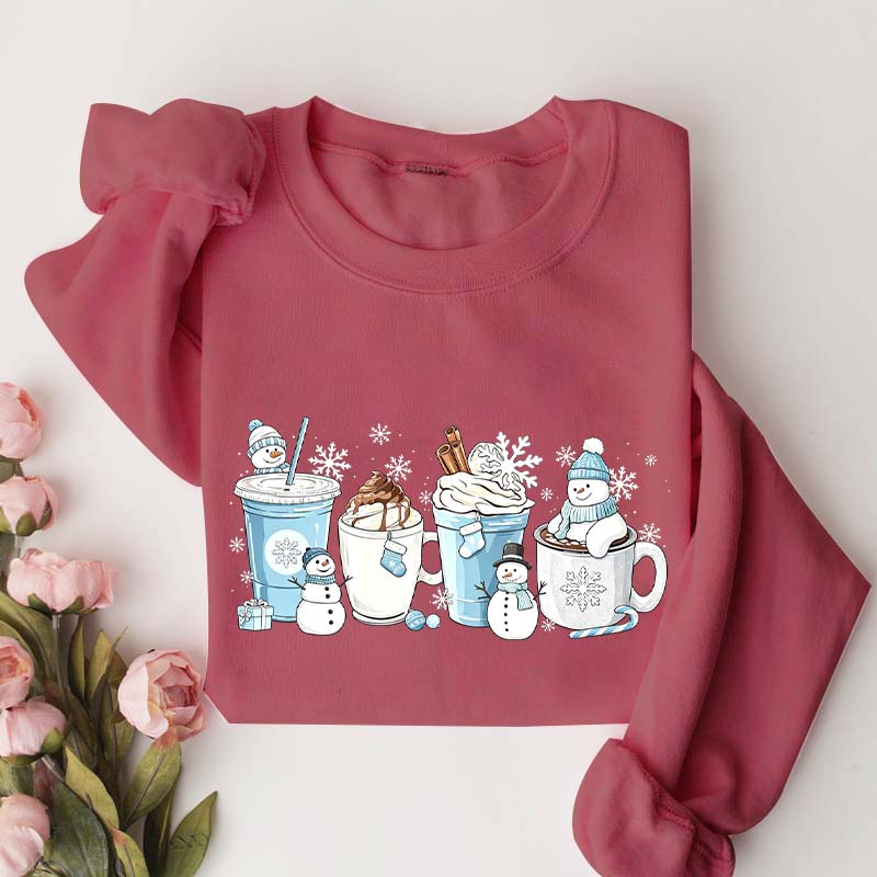 Winter Coffee Cups Sweatshirt