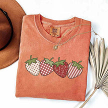 Vintage Strawberry Printed T-Shirt