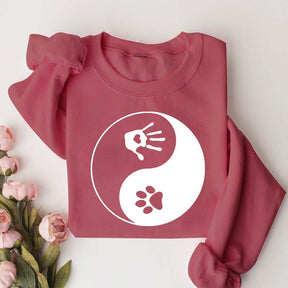 Yin and Yang Dog Paw Sweatshirt