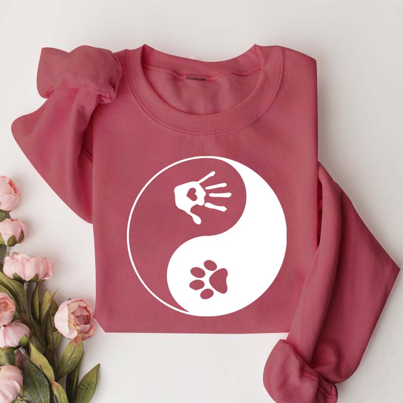 Yin and Yang Dog Paw Sweatshirt