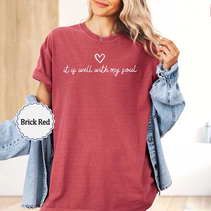 It Is Well With My Soul Minimalist Religious T-Shirt