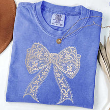 Comfort Colors Lace Bow T-Shirt