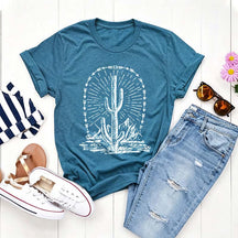 Camping Landscape Desert Cactus T-Shirt