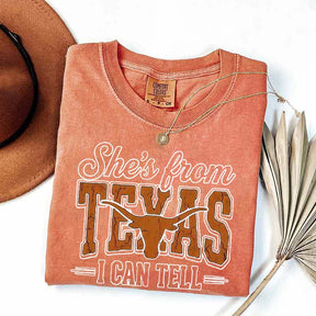 Comfort Colors She's From Texas T-Shirt