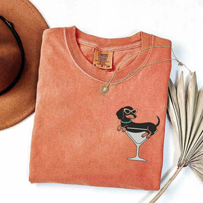 Weenies and Martinis Dachshund Weenie Tini T-Shirt
